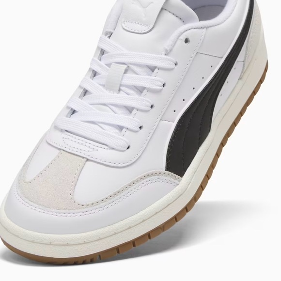 NIB Puma Premier Court Sneakers 8 White Black Warm White - Picture 5 of 13